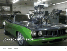 Tablet Screenshot of johnsonspaintandbody.com